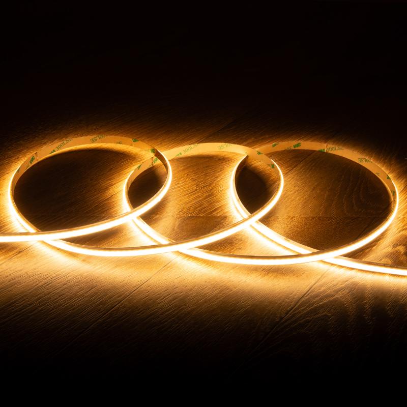 Product of 5m 24V DC WCOB LED Strip 256 LED/m CRI90 8mm Wide Cut at Every 3.2cm IP20