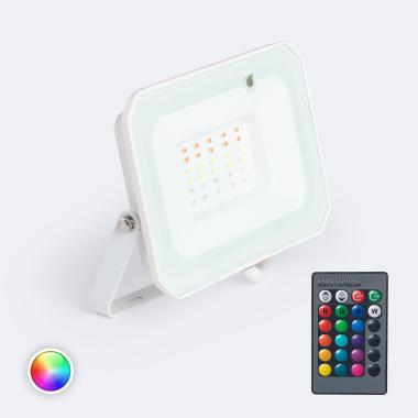 LED  Fluter 30W IP65 RGB mit IR-Fernbedienung