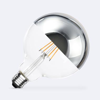 LED Lamp Filament E27 8W 800 lm G125 Chroom Reflect