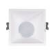 Produkt von Downlight Einbaustrahler Eckig GU10 6W Schnitt 85x85 mm Niedrieger UGR PC