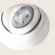 Product van Downlight Ring Pleisterwerk/Pladur integratie Rond voor LED-lamp GU10 Zaagmaat Ø 90 mm Trimless Verstelbaar