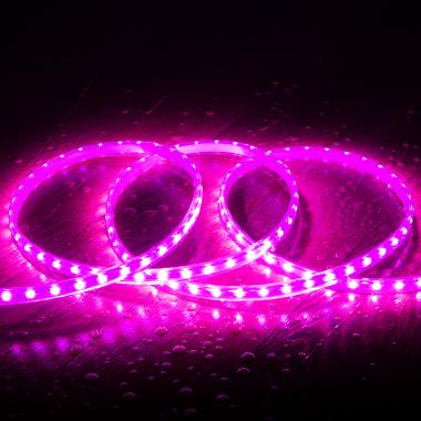 LED Strip 220V SMD2835 60LED/m Roze IP65 Breedte 12mm te knippen om de 100cm