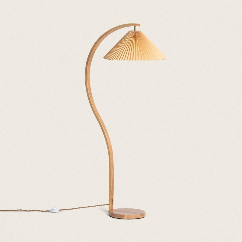 Product van Staande Lamp van Hout Luanda