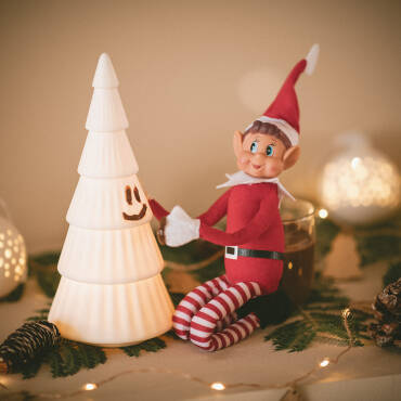 Produktfotografie LED Weihnachtsbaum mit Batterie Schnee