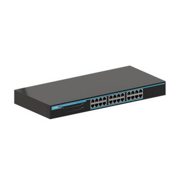 Switch 24 poorten 10/100/1000 Mbps (te monteren in  Rack 19") OPENETICS 21241 -Zwart