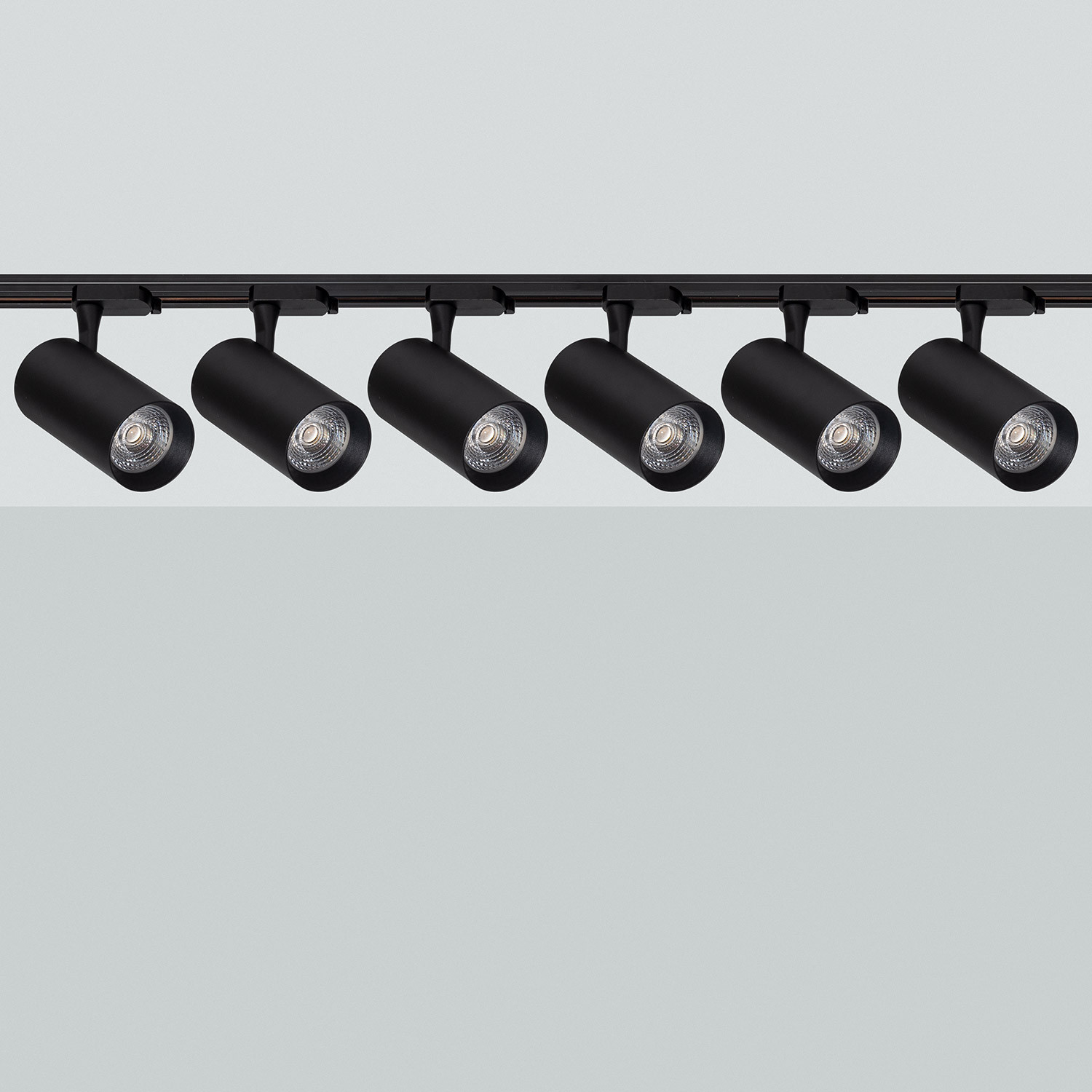 smeren Vermenigvuldiging Bermad Plafondlamp Opbouw 6x30W Richtbare Spots Zwart 2m - Ledkia
