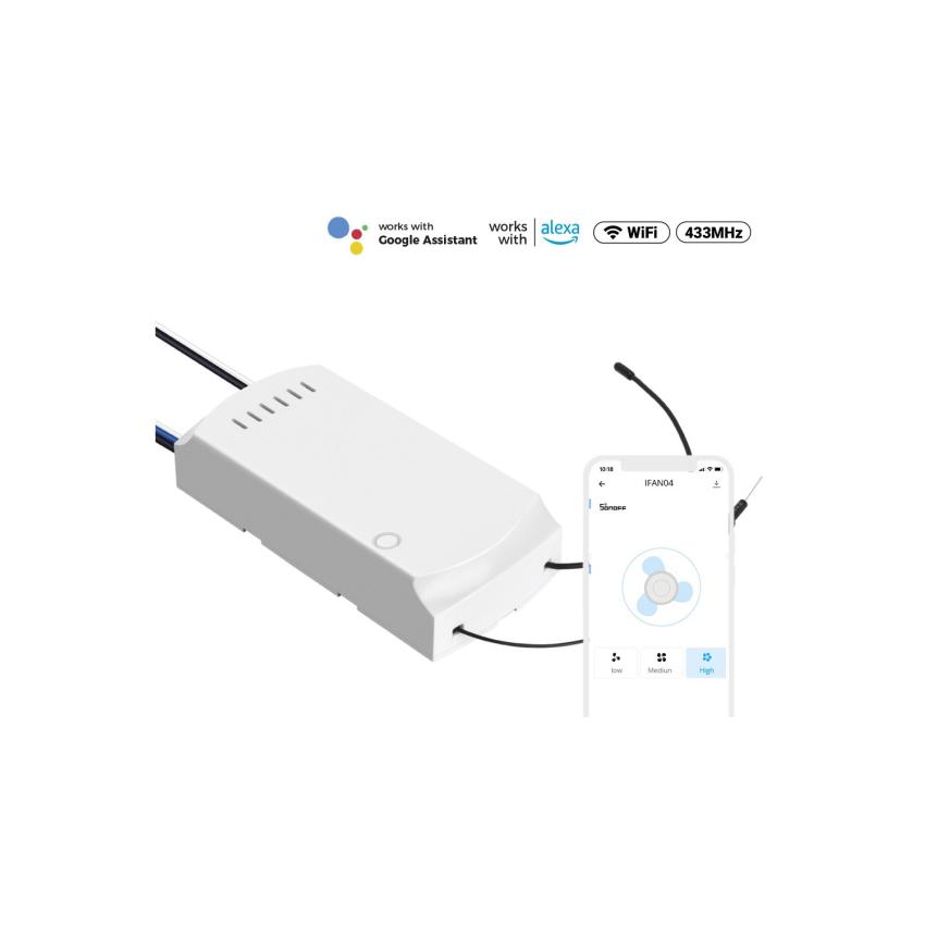 WiFi-controller voor AC-plafondventilator SONOFF iFan04-H
