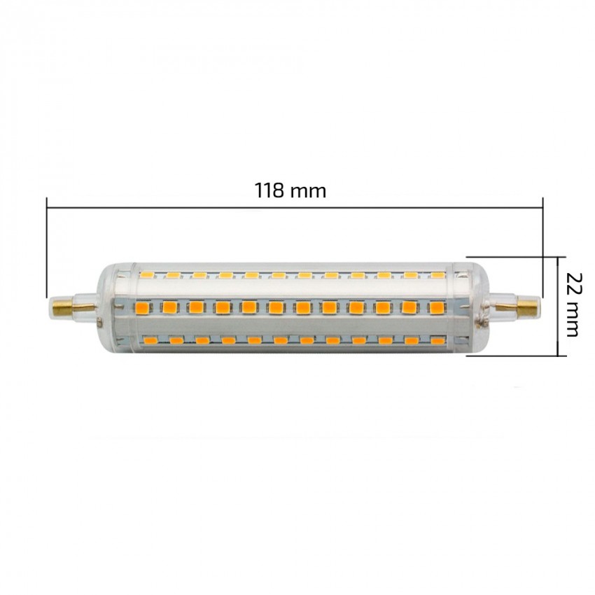 led lampe 10w r7s 118mm slim dimmbar