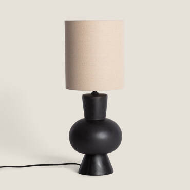 Lampe à Poser Céramique et Lin Amabel