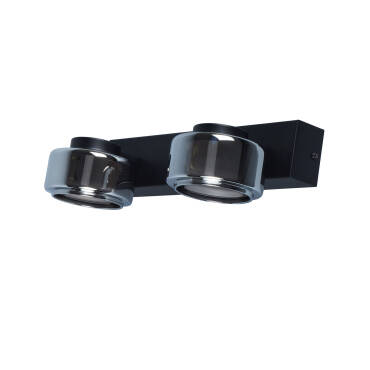 Lampe Murale LED 8W Salle de Bain Métal et Verre Zisna