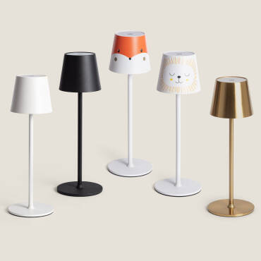 Lampe à Poser LED Portable 3W Anisa Métal avec Batterie Rechargeable USB