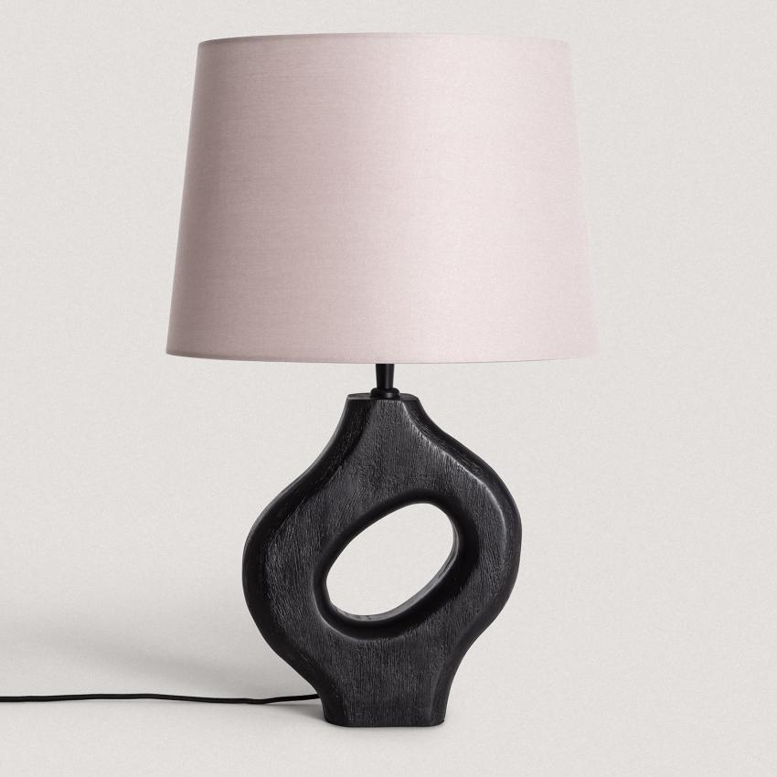 Lampe à Poser en bois Dhara ILUZZIA