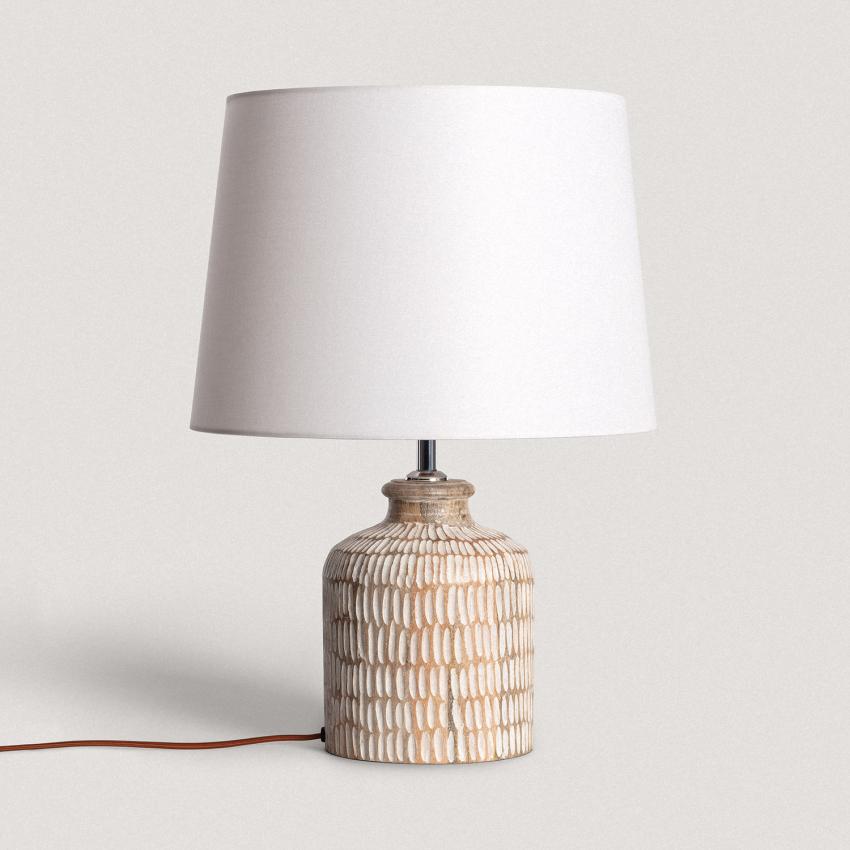 Lampe à Poser en bois Govesan ILUZZIA