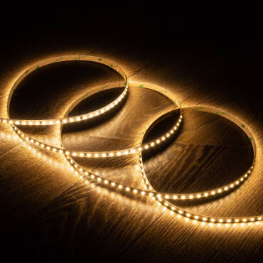 Product photography: 5m 24V DC SMD2835 LED Strip 120LED/m 8mm Wide Cut at Every 5cm IP20