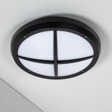 Product photography: 13.5W Round Linus Outdoor LED Surface Panel (IP65) Ø300 mm