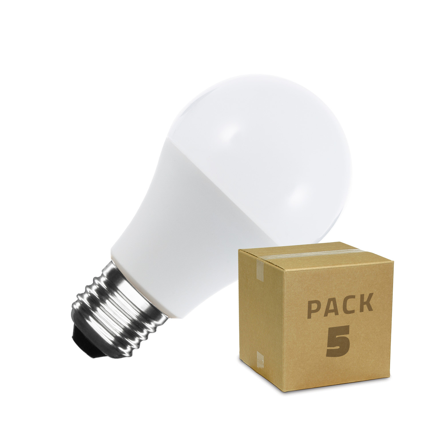 Pack Lampadina LED E27 A60 5W 5 Un. Pack LED E27 A60 5W