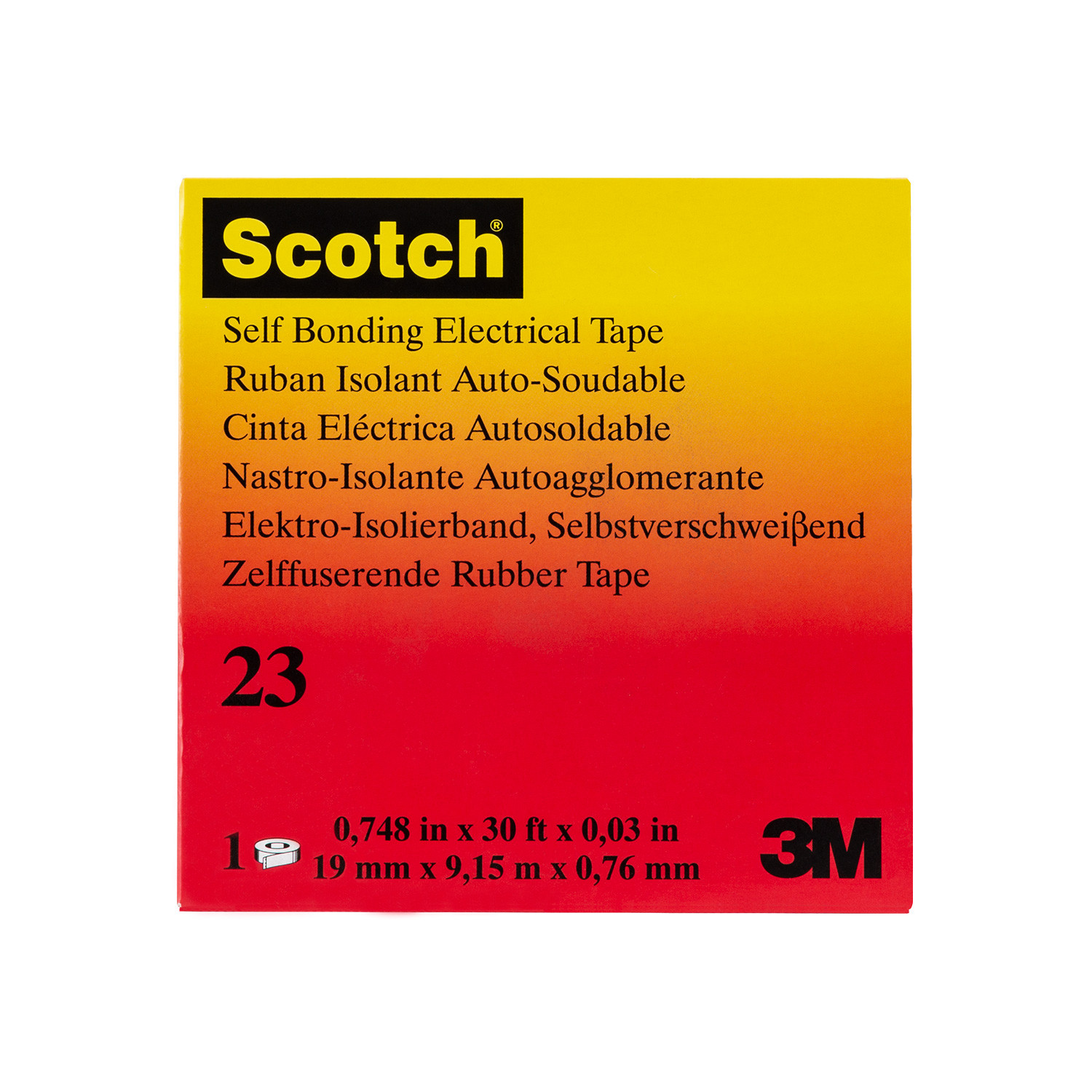 Nastro Isolante Autoagglomerante Scotch 23 19mm x 9.15m 3M