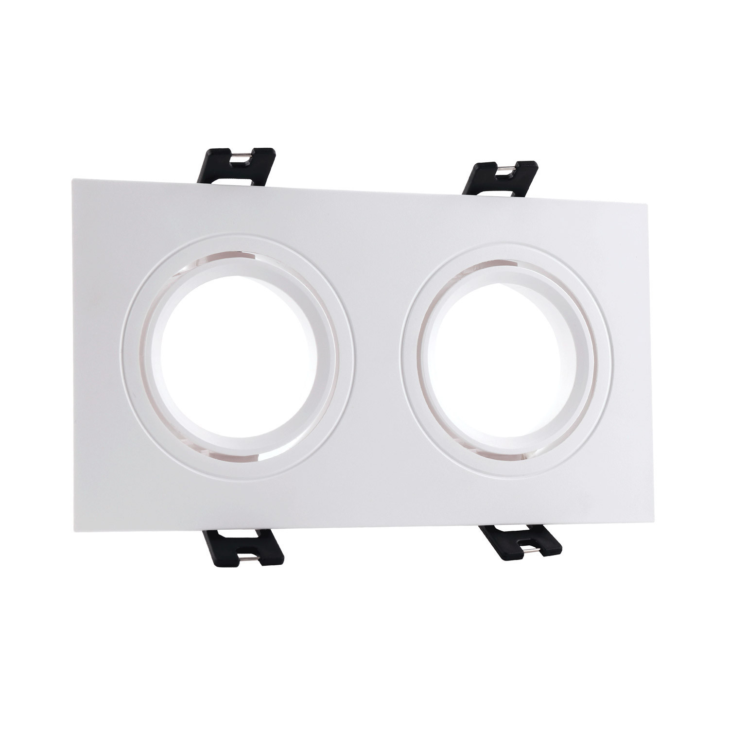 Aro Downlight Quadrato Basculante per due Lampadine LED GU10