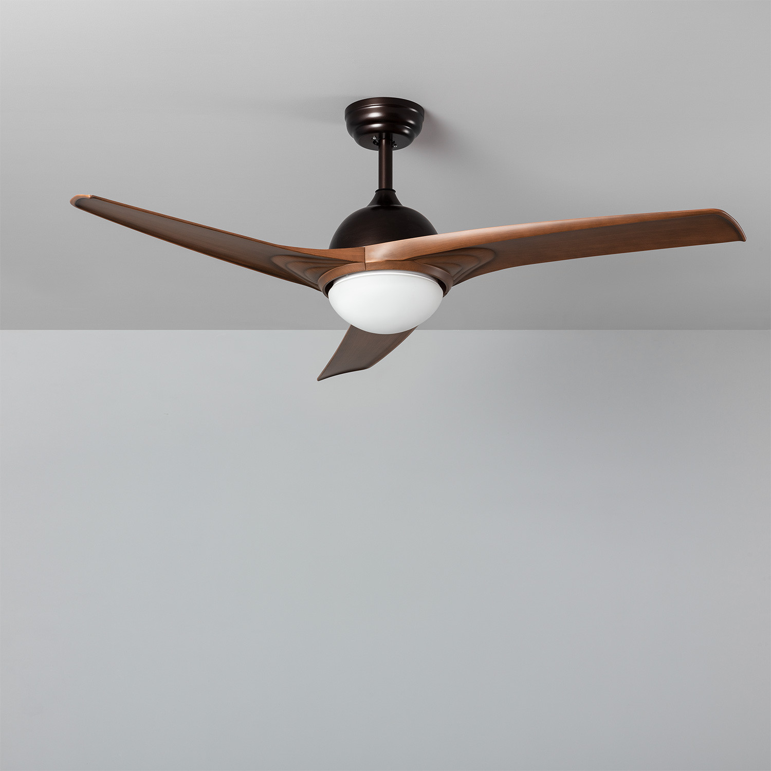 Ventilatore LED da Soffitto Mistral Marrone 132cm Motore AC