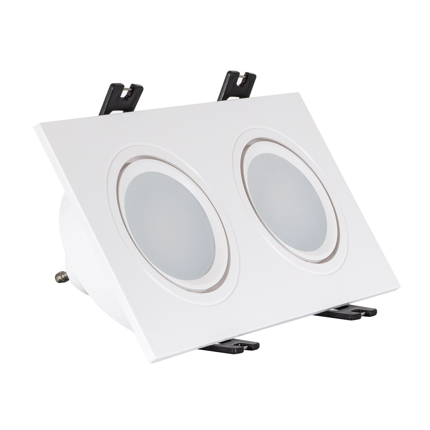 Downlight Quadrato Basculante GU10 6W PC Foro 75x150mm