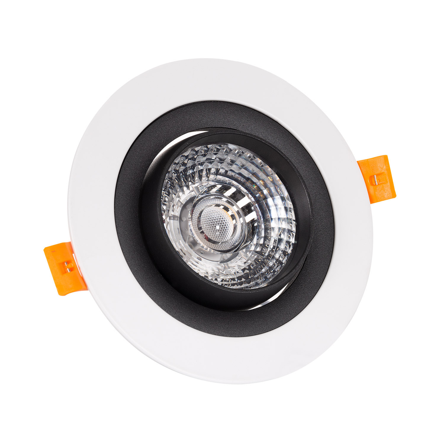 Faretto Downlight LED 18W COB Orientabile 360° Rotondo nero