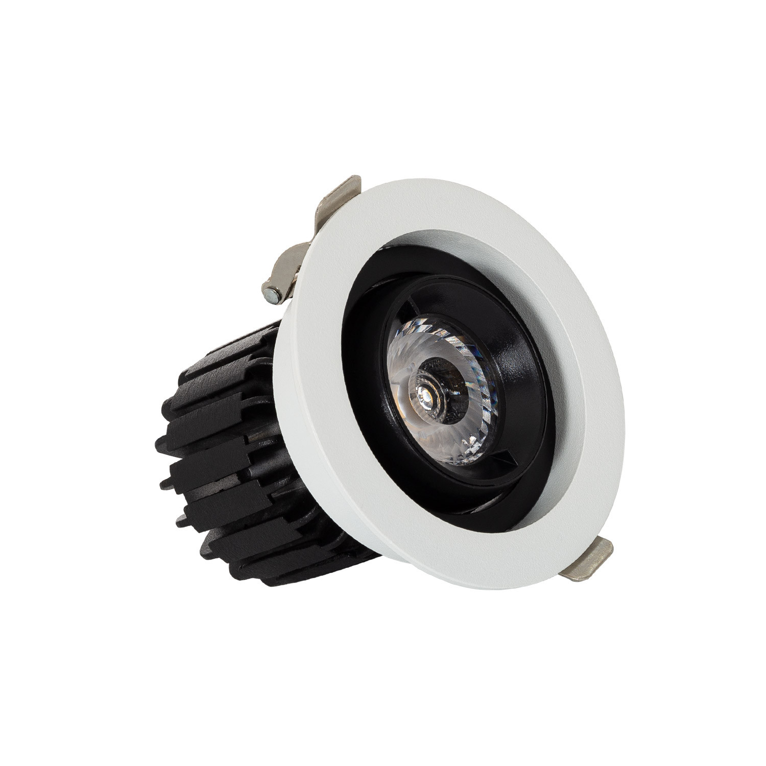 Faretto Downlight LED 7W COB Orientabile 360° Rotondo Foro àò 80mm