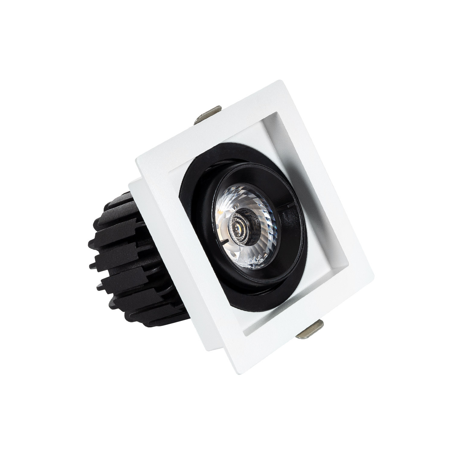 Faretto Downlight LED 7W COB Orientabile 360° Quadrato Foro