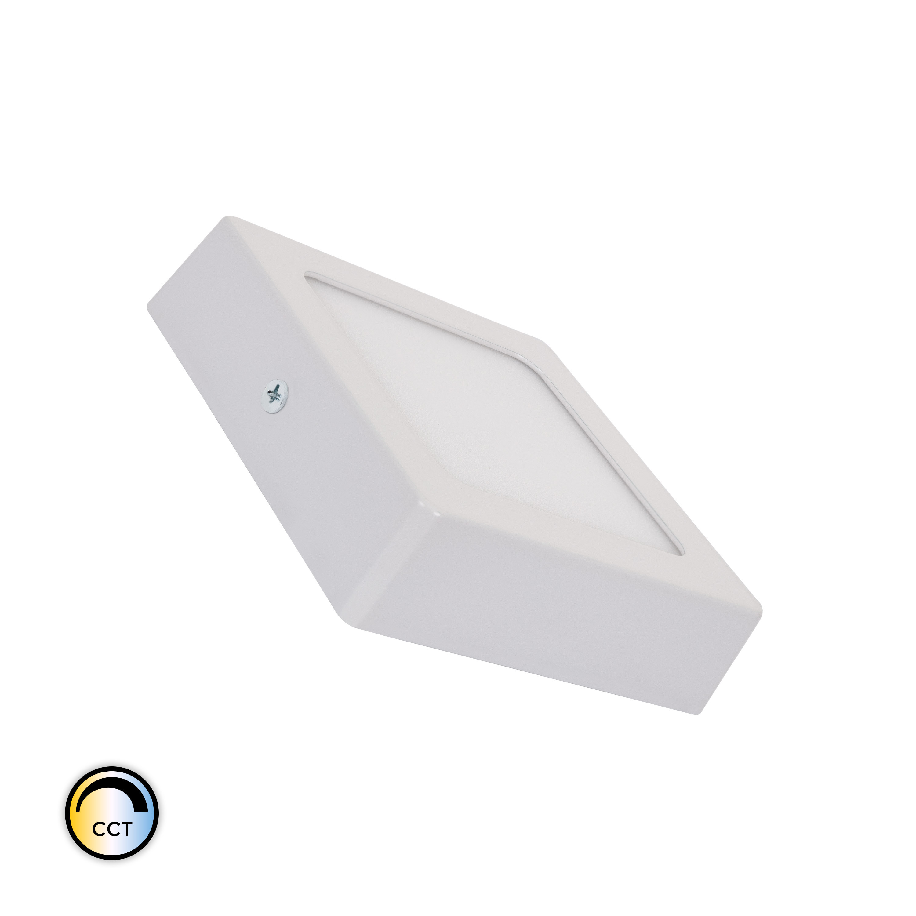 Plafoniera LED 6W Quadrata Superslim CCT Selezionabile 105x105 mm