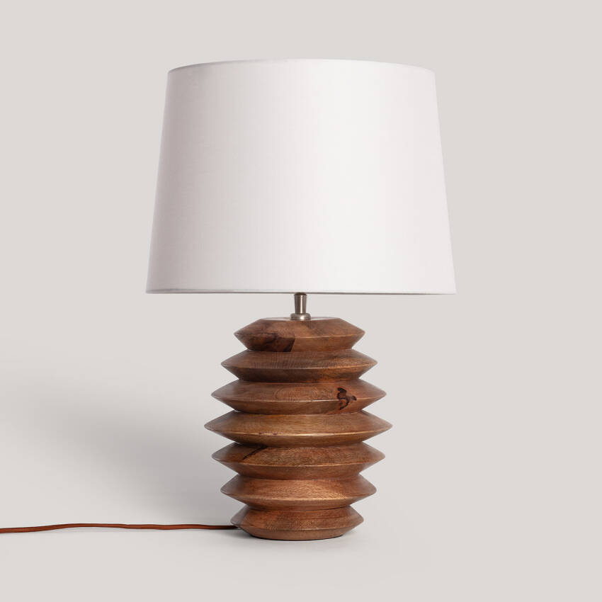 Tafellamp Hout Vihaan ILUZZIA