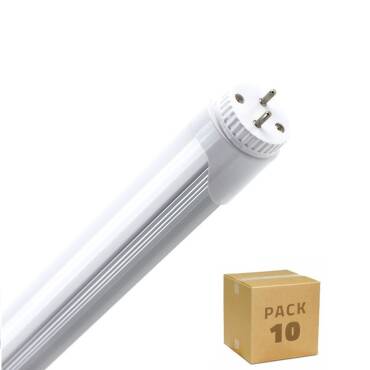 Doos met 10st LED buizen T8 G13  Aluminium  60cm met éénzijdige aansluiting 9W 120lm/W  Helder Wit