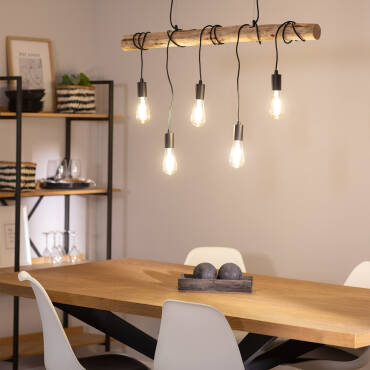 Productfotografie: Hanglamp  Hout en Metaal Yagis