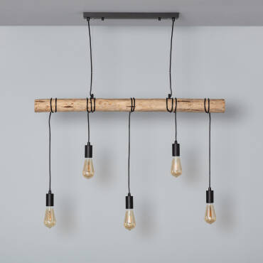 Productfotografie: Hanglamp  Hout en Metaal Yagis