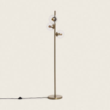 Productfotografie: Staande Lamp van Metaal en Glas  Moonlight Clear 3 Spots