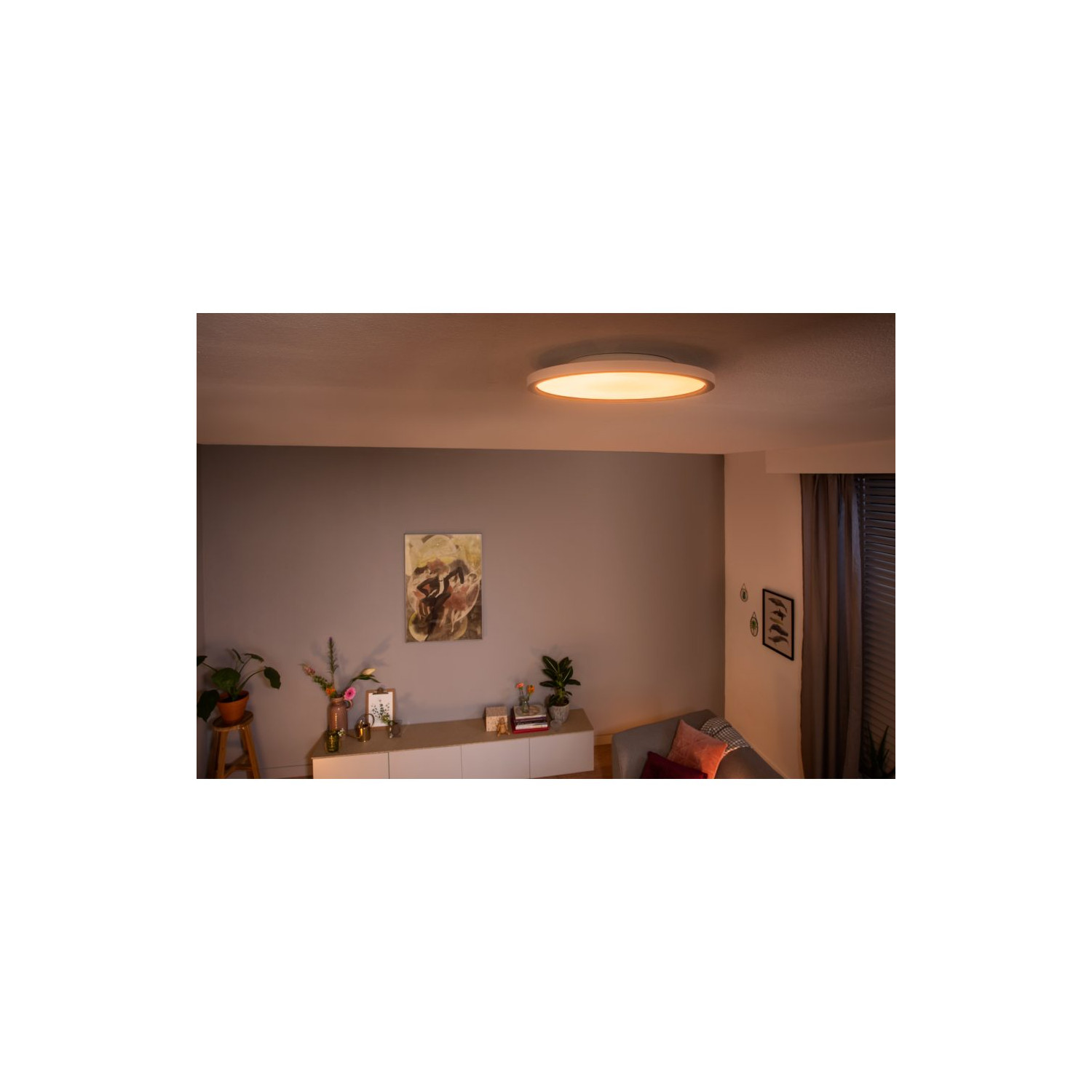 zegen optocht Eik Ronde LED Plafond Lamp White Ambiance 24.5W PHILIPS Hue Aurelle - Ledkia