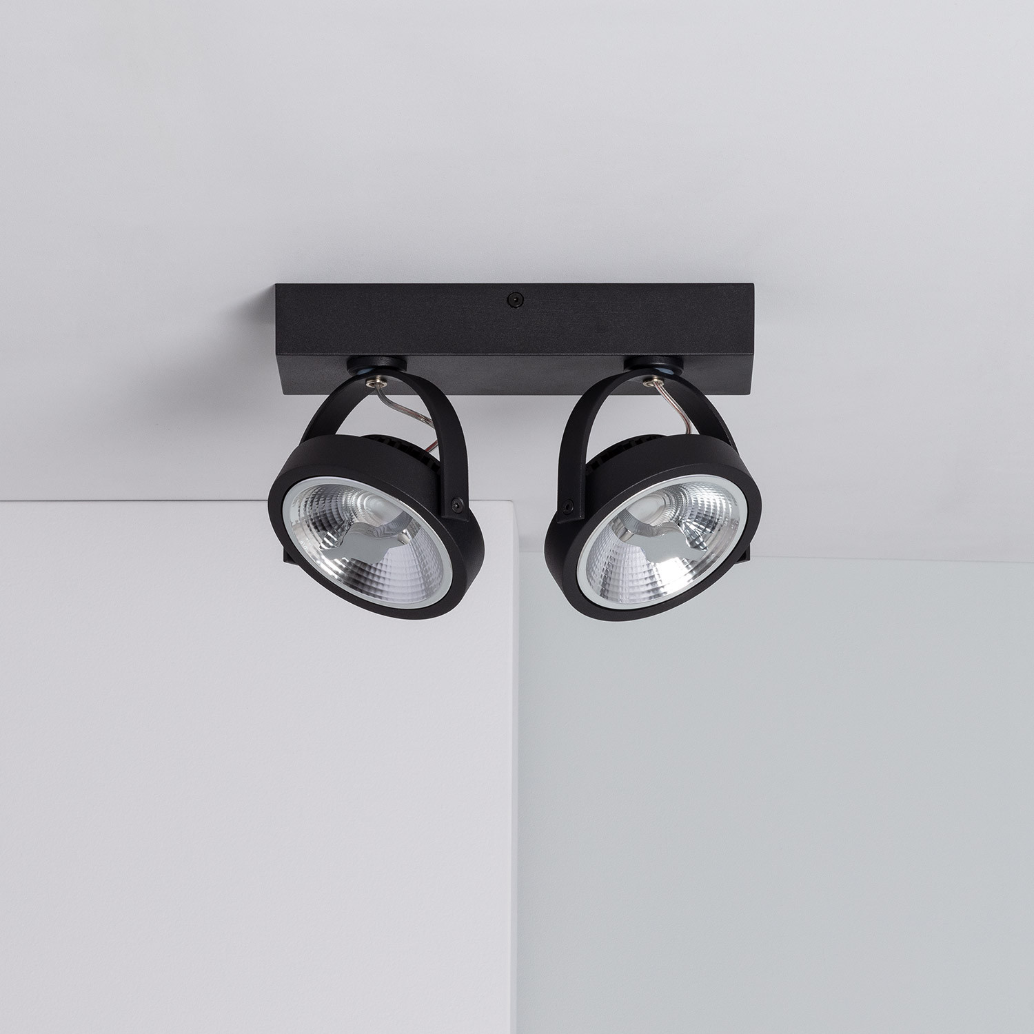 Onderbreking Memoriseren bevind zich LED Spot 30W CREE Zwart Opbouw Verstelbaar AR111 LED Dimbaar - Ledkia