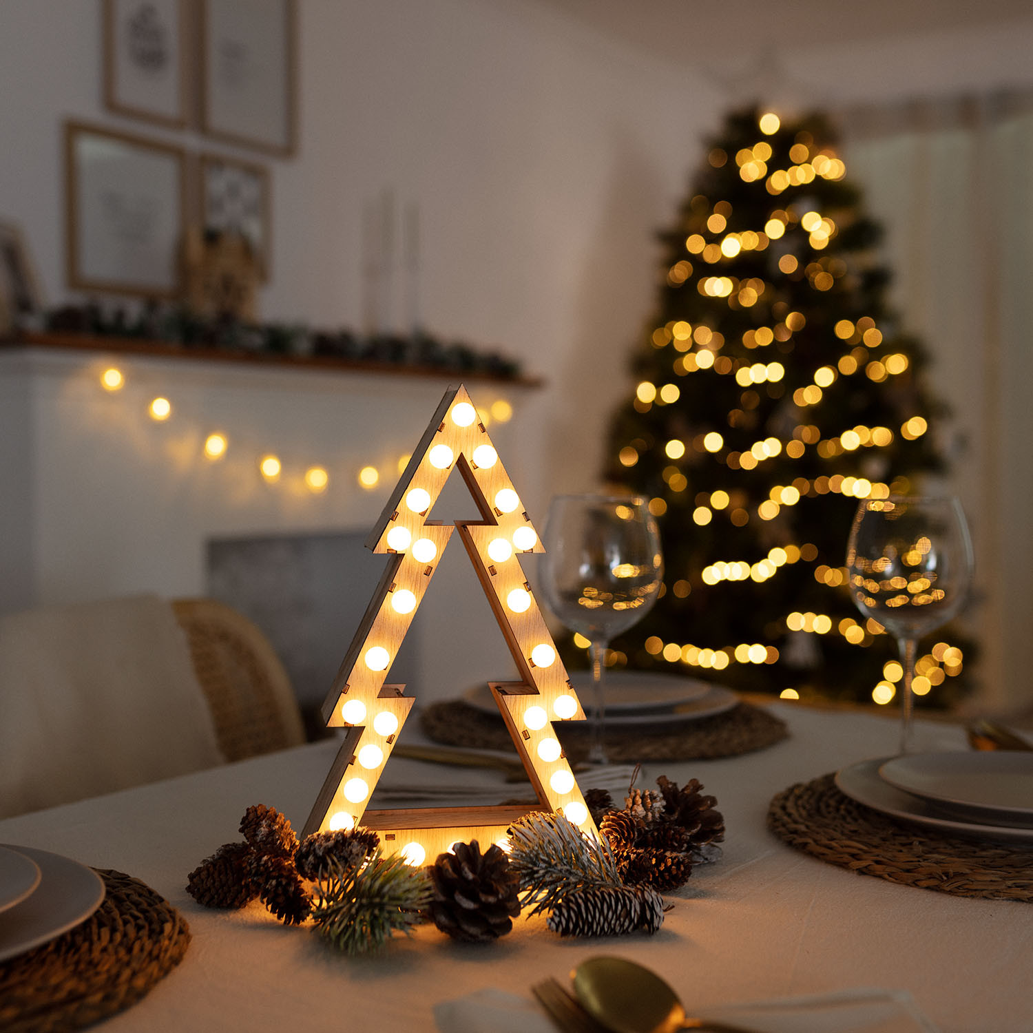 Onschuld Intentie Perfect Houten Kerstboom LED Gaspar op Batterijen - Ledkia