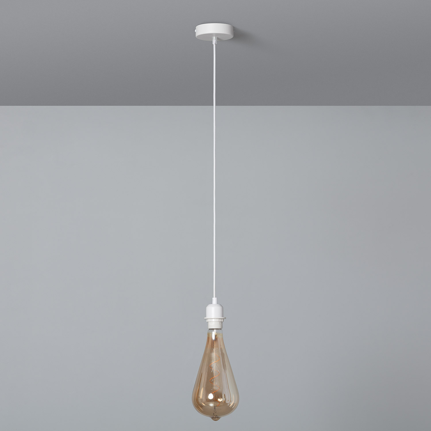 bewondering Verleiding kompas Plafondplaat met Fitting voor Hanglamp met Witte Textielkabel - Ledkia