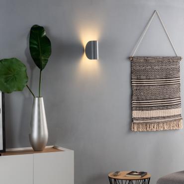 Wandlamp Gaia Grijs LED 6W Dubbelzijdige Verlichting