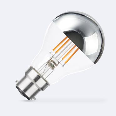 LED Lamp Filament B22 6W 600 lm A60 Chrome Reflect No Flicker