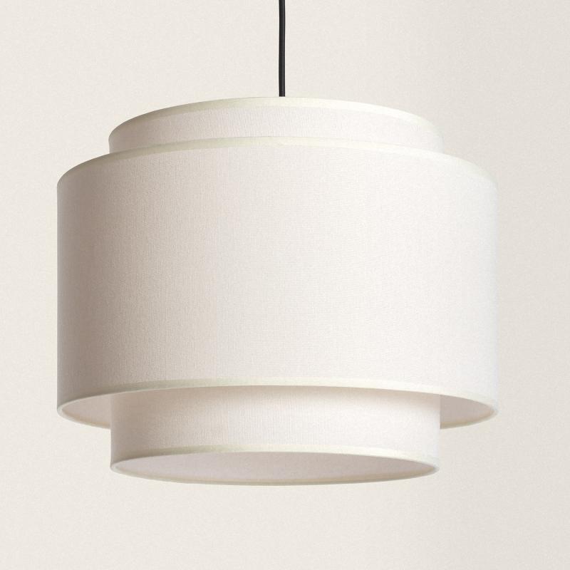 Arija Metal & Fabric Pendant Lamp